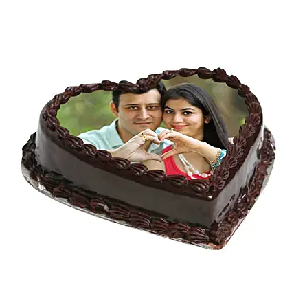 SKU-CK00116 A-CHOCO HEART PHOTO CAKE- 2KG